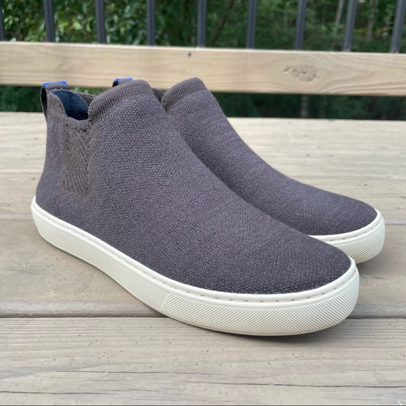 Rothy’s The Chelsea Merino Wool Espresso knit sneaker boots size 8 - Picture 4 of 16